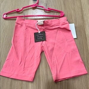 Lemon Loves Lime Coral Bike Shorts